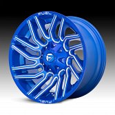 Fuel Typhoon D774 Anodized Blue Milled Custom Truck Wheels 2